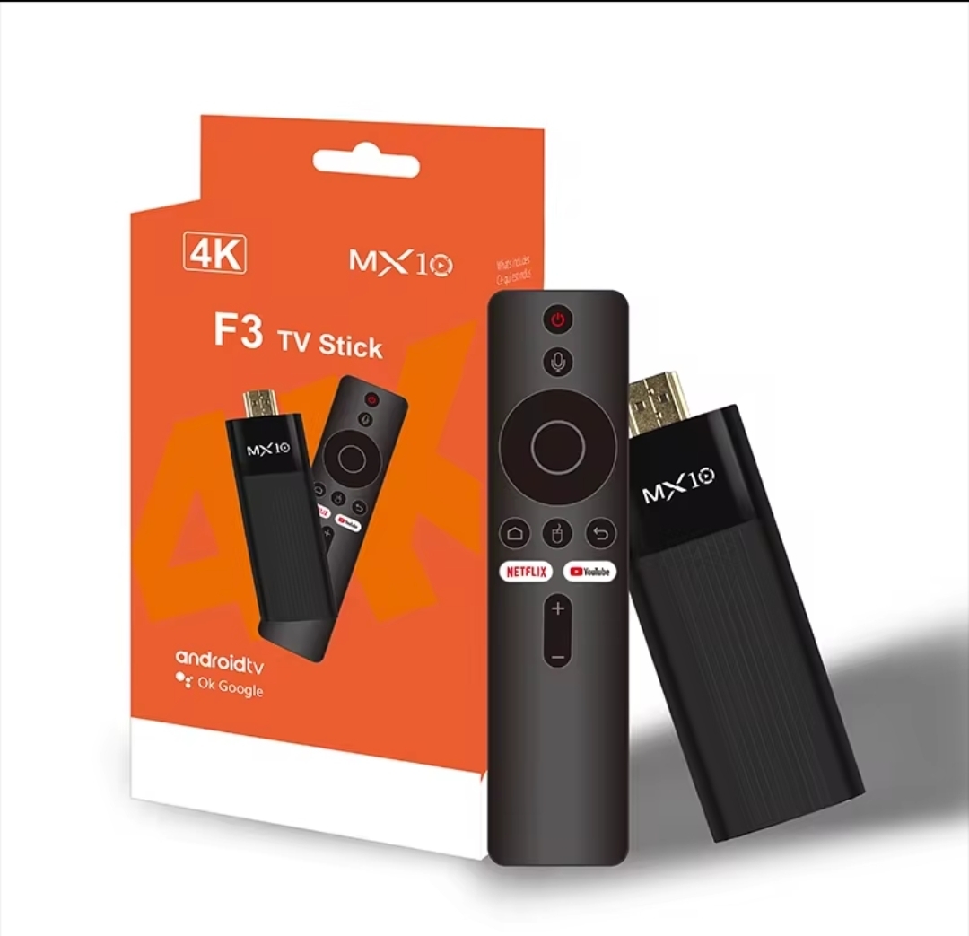 Ultra HD 4K Android TV Stick MX10-F3 Stick  Mini Home TV Stick H313 Quad Core Support 2.4/5G  Dual Wifi 2GB RAM 16GB ROM